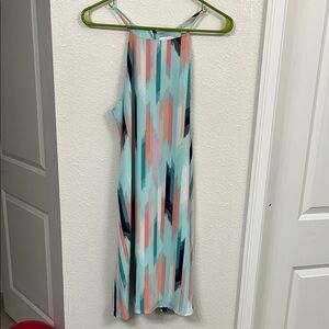 Colorful Geometric Sleeveless Dress size medium